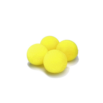 Bolas de esponja ultra soft 1.5" amarelas (4 un)