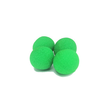 Bolas de esponja super soft 2" verdes (4 un)