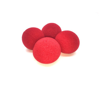 Bolas de esponja super soft 3" vermelhas (4 un)